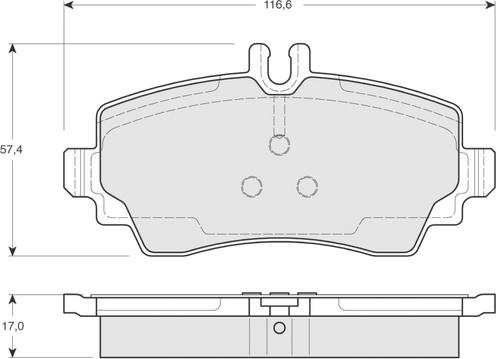 Procodis France PF1275 - Тормозные колодки, дисковые, комплект autospares.lv