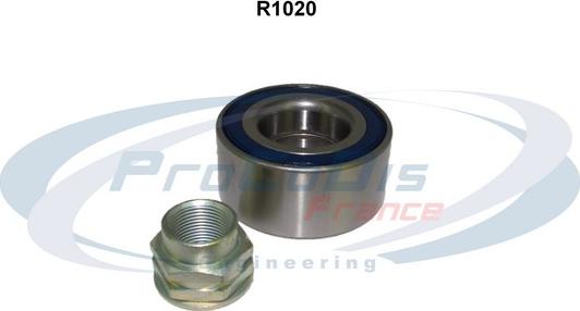 Procodis France R1020 - Подшипник ступицы колеса, комплект autospares.lv