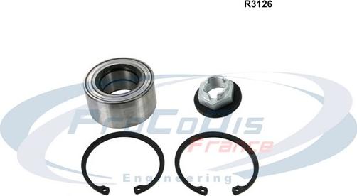 Procodis France R3126 - Подшипник ступицы колеса, комплект autospares.lv