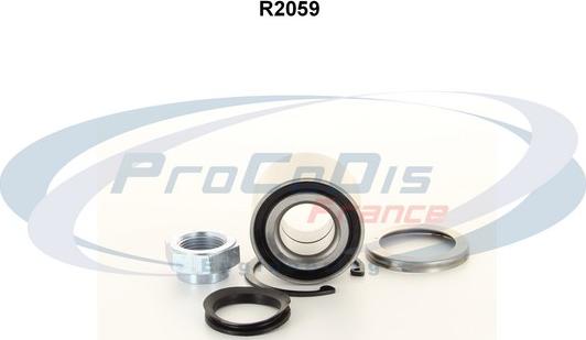 Procodis France R2059 - Подшипник ступицы колеса, комплект autospares.lv