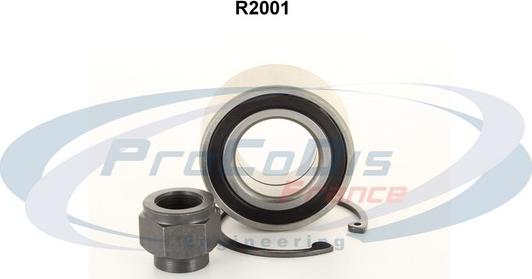 Procodis France R2001 - Подшипник ступицы колеса, комплект autospares.lv