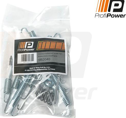 ProfiPower 9B2040 - Комплектующие, барабанный тормозной механизм autospares.lv