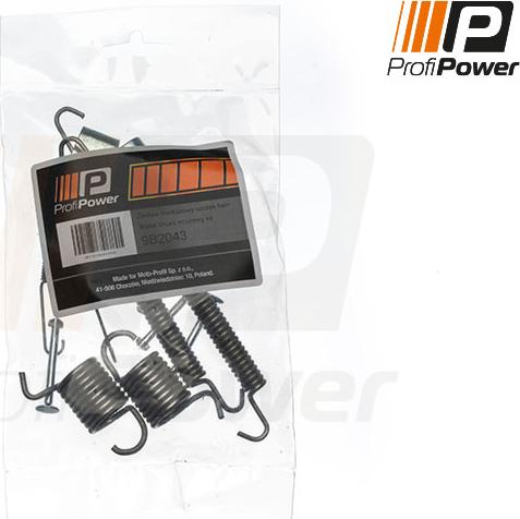 ProfiPower 9B2043 - Комплектующие, барабанный тормозной механизм autospares.lv