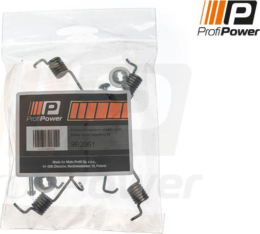 ProfiPower 9B2061 - Комплектующие, барабанный тормозной механизм autospares.lv