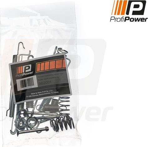 ProfiPower 9B2001 - Комплектующие, барабанный тормозной механизм autospares.lv