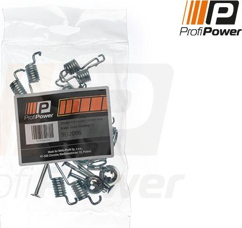 ProfiPower 9B2086 - Комплектующие, барабанный тормозной механизм autospares.lv