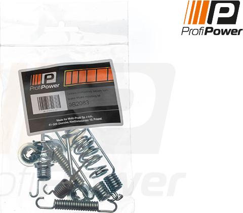 ProfiPower 9B2083 - Комплектующие, барабанный тормозной механизм autospares.lv