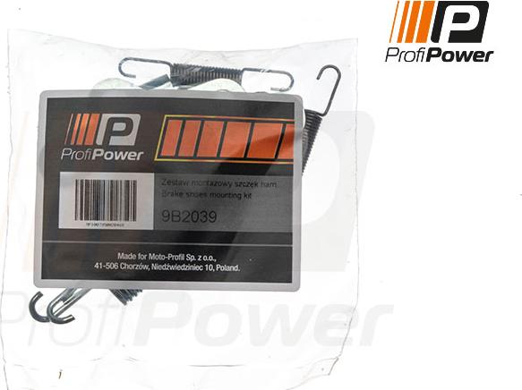 ProfiPower 9B2039 - Комплектующие, стояночная тормозная система autospares.lv