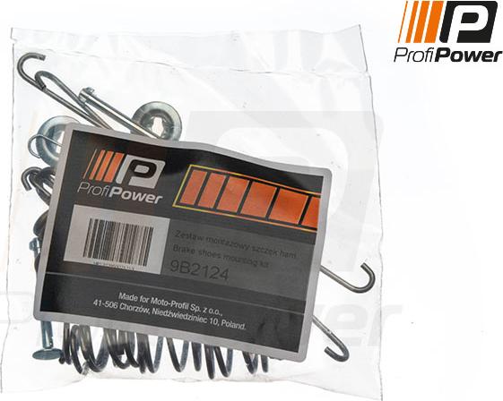 ProfiPower 9B2124 - Комплектующие, барабанный тормозной механизм autospares.lv