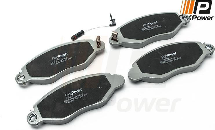 ProfiPower 1B1094 - Тормозные колодки, дисковые, комплект autospares.lv