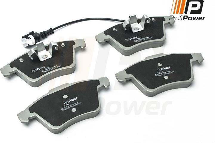 ProfiPower 1B1048 - Тормозные колодки, дисковые, комплект autospares.lv