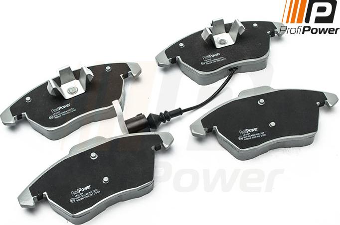 ProfiPower 1B1004 - Тормозные колодки, дисковые, комплект autospares.lv