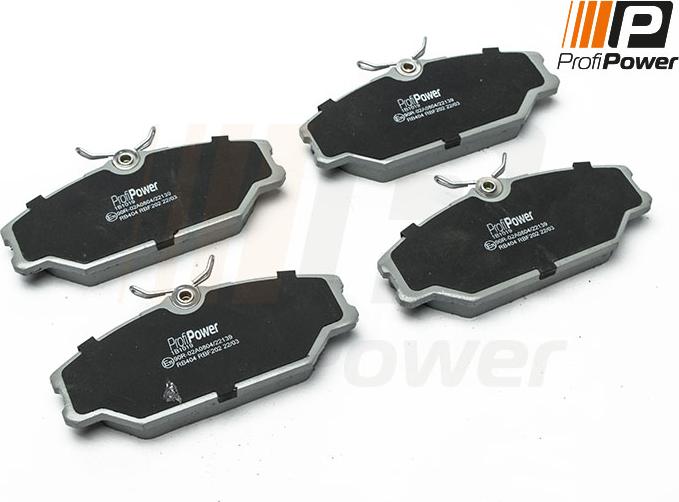 ProfiPower 1B1019 - Тормозные колодки, дисковые, комплект autospares.lv