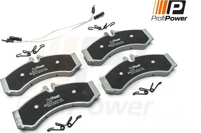 ProfiPower 1B1039 - Тормозные колодки, дисковые, комплект autospares.lv