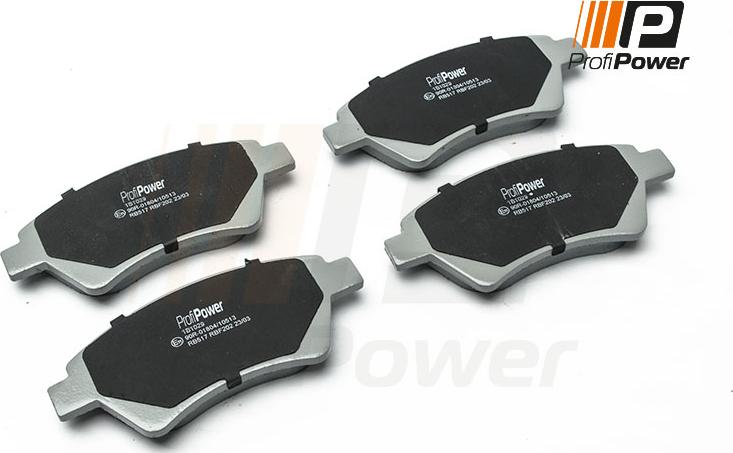 ProfiPower 1B1029 - Тормозные колодки, дисковые, комплект autospares.lv