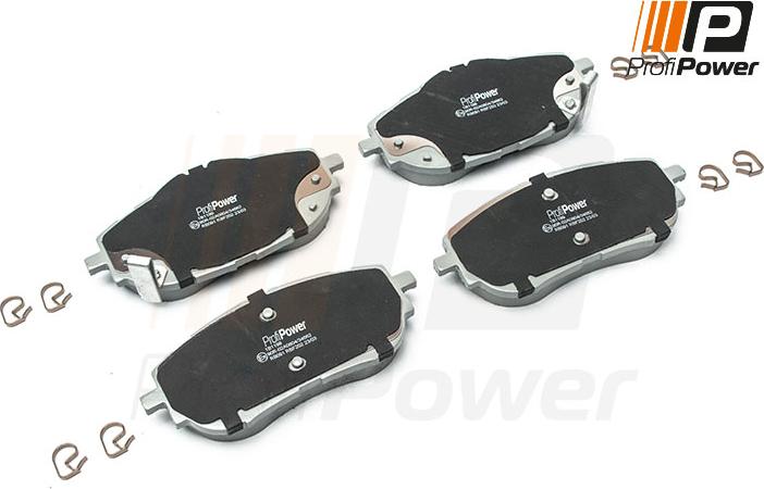 ProfiPower 1B1199 - Тормозные колодки, дисковые, комплект autospares.lv