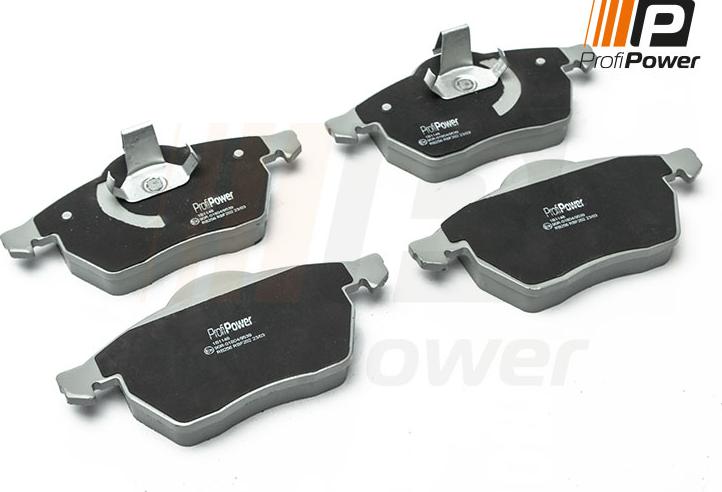 ProfiPower 1B1148 - Тормозные колодки, дисковые, комплект autospares.lv