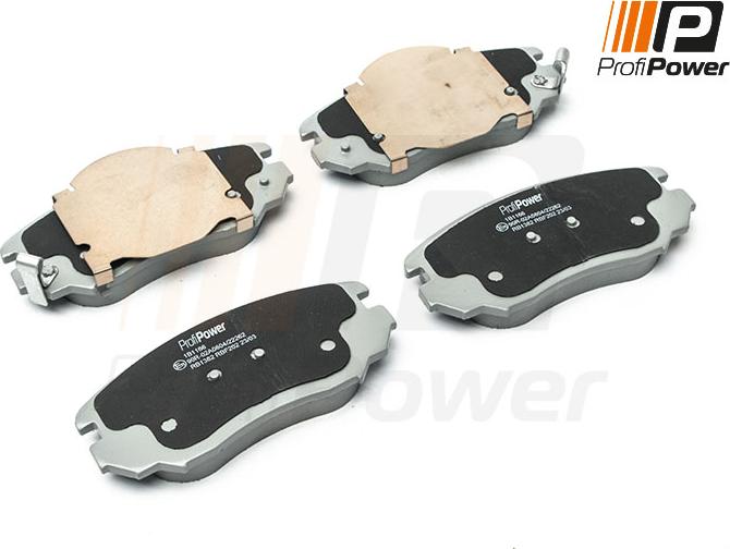 ProfiPower 1B1166 - Тормозные колодки, дисковые, комплект autospares.lv