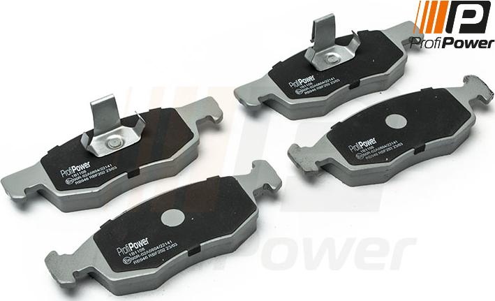 ProfiPower 1B1108 - Тормозные колодки, дисковые, комплект autospares.lv