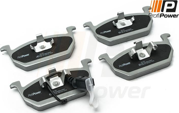 ProfiPower 1B1135 - Тормозные колодки, дисковые, комплект autospares.lv