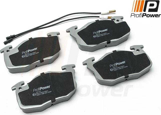 ProfiPower 1B1131 - Тормозные колодки, дисковые, комплект autospares.lv