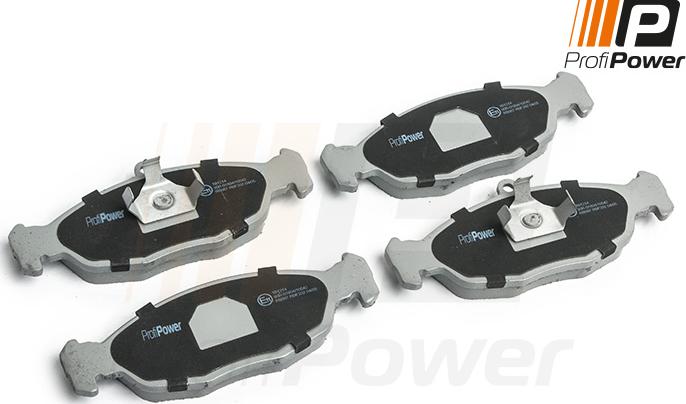 ProfiPower 1B1214 - Тормозные колодки, дисковые, комплект autospares.lv