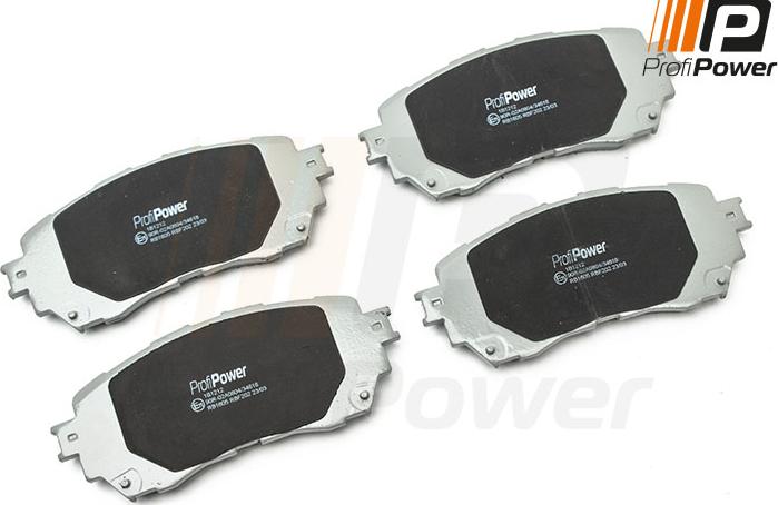 ProfiPower 1B1212 - Тормозные колодки, дисковые, комплект autospares.lv