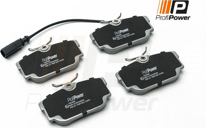 ProfiPower 1B2068 - Тормозные колодки, дисковые, комплект autospares.lv