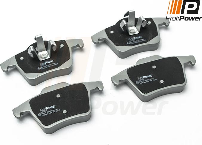 ProfiPower 1B2118 - Тормозные колодки, дисковые, комплект autospares.lv
