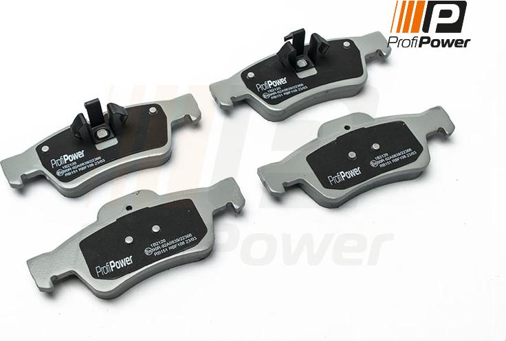 ProfiPower 1B2120 - Тормозные колодки, дисковые, комплект autospares.lv