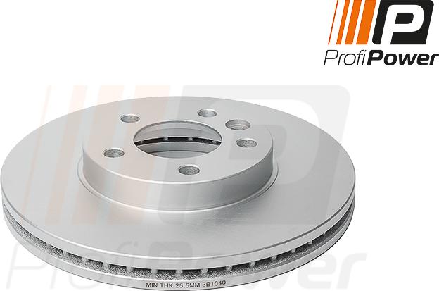 ProfiPower 3B1040 - Тормозной диск autospares.lv