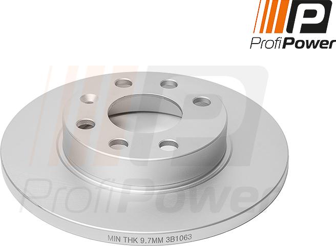 ProfiPower 3B1063 - Тормозной диск autospares.lv