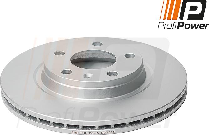 ProfiPower 3B1019 - Тормозной диск autospares.lv