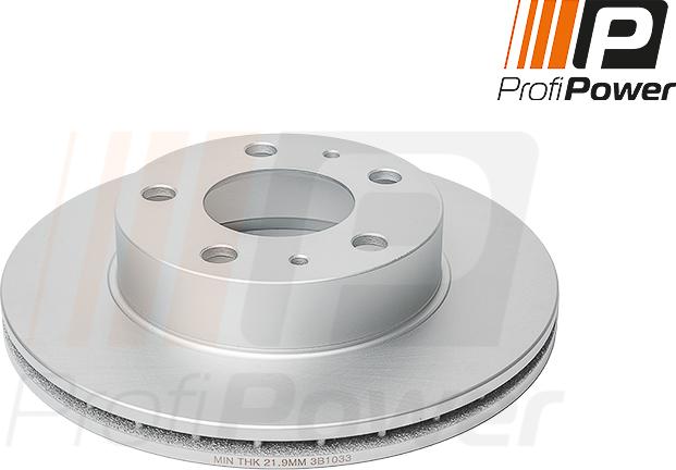 ProfiPower 3B1033 - Тормозной диск autospares.lv