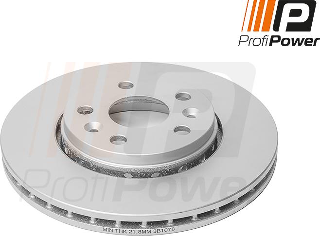 ProfiPower 3B1078 - Тормозной диск autospares.lv