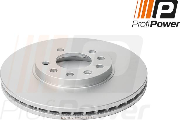 ProfiPower 3B1146 - Тормозной диск autospares.lv