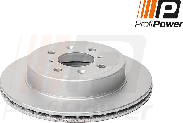 ProfiPower 3B1109 - Тормозной диск autospares.lv