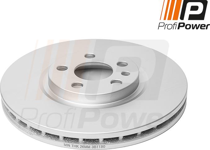 ProfiPower 3B1180 - Тормозной диск autospares.lv