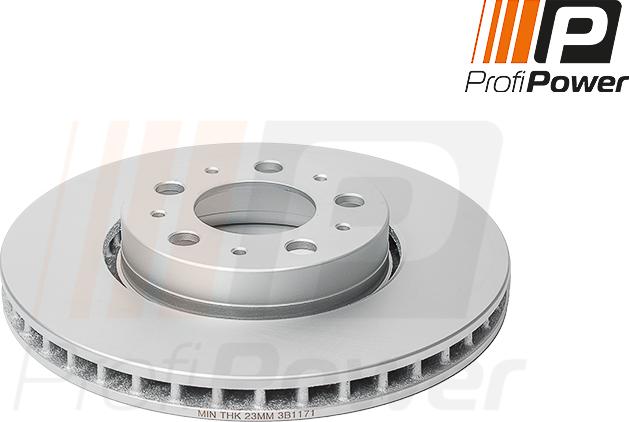 ProfiPower 3B1171 - Тормозной диск autospares.lv