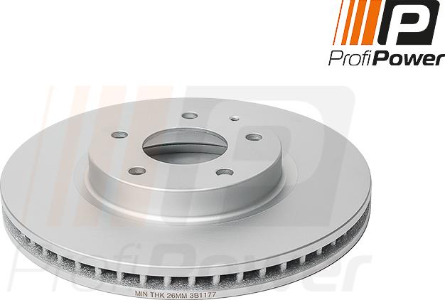ProfiPower 3B1177 - Тормозной диск autospares.lv