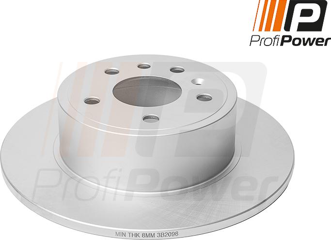 ProfiPower 3B2098 - Тормозной диск autospares.lv