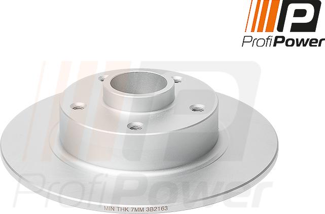 ProfiPower 3B2163 - Тормозной диск autospares.lv