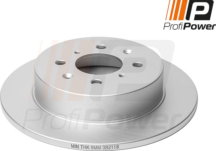 ProfiPower 3B2118 - Тормозной диск autospares.lv