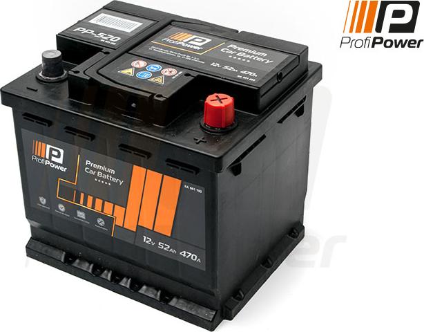ProfiPower PP-520 - Стартерная аккумуляторная батарея, АКБ autospares.lv