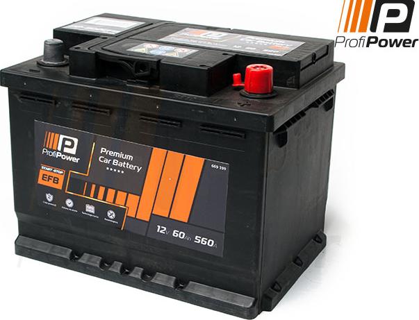 ProfiPower PP-600 EFB - Стартерная аккумуляторная батарея, АКБ autospares.lv