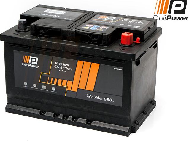 ProfiPower PP-740 - Стартерная аккумуляторная батарея, АКБ autospares.lv