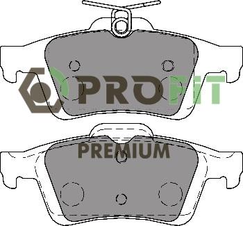 Profit 5005-1931 - Тормозные колодки, дисковые, комплект autospares.lv