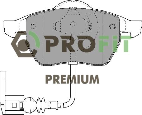 Profit 5005-1463 - Тормозные колодки, дисковые, комплект autospares.lv