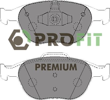 Profit 5005-1568 - Тормозные колодки, дисковые, комплект autospares.lv