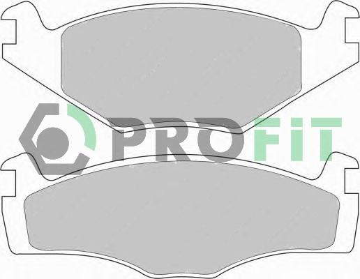 Profit 5000-0419 - Тормозные колодки, дисковые, комплект autospares.lv